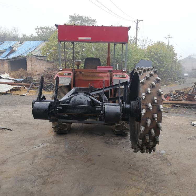 明茂出售 公路排水沟开沟机 圆盘式柏油地面开沟机 用于水利工程作业