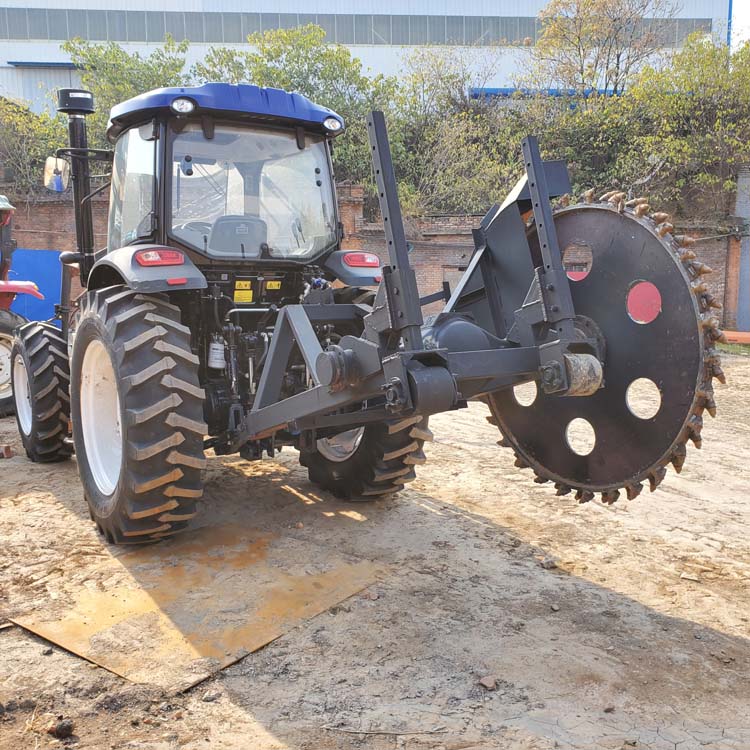 履带式工程开沟机 日照路缘石开槽机厂商 明茂圆盘式混凝土路面开沟机