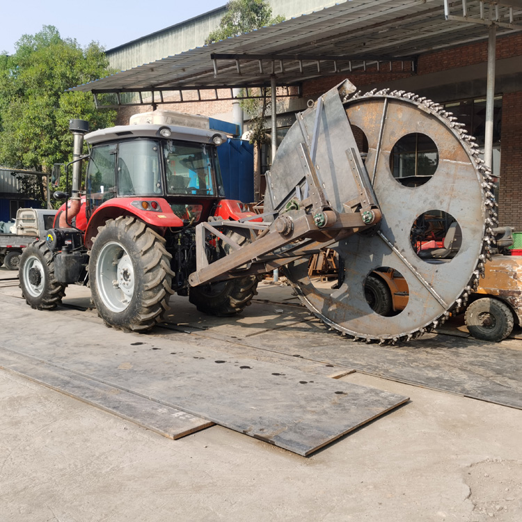 小型圆盘式开沟器 农田灌溉工程管道开沟机 明茂ma360水泥路面挖槽