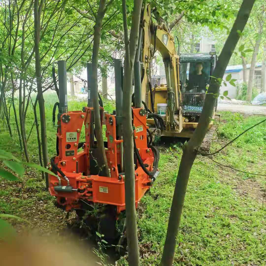 江蘇徐州挖樹機廠家 新型四瓣式挖樹機 三賢大量供應