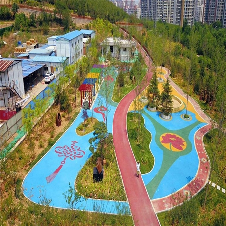 丽江市彩色透水混凝土罩面剂 透水地坪 艺术压花地坪