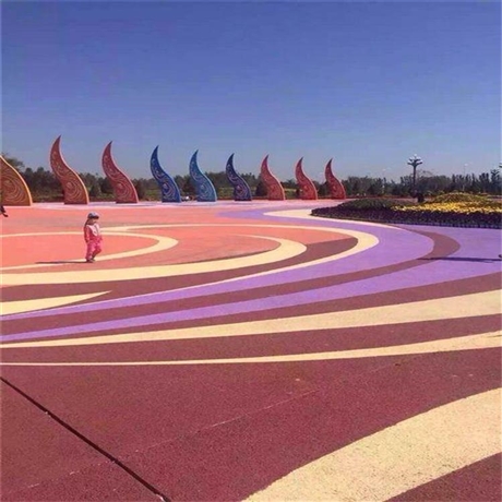 阿壩州彩色透水混凝土 壓印地坪材料  透水地坪
