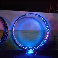 发光月亮雕塑 不锈钢雕塑月亮