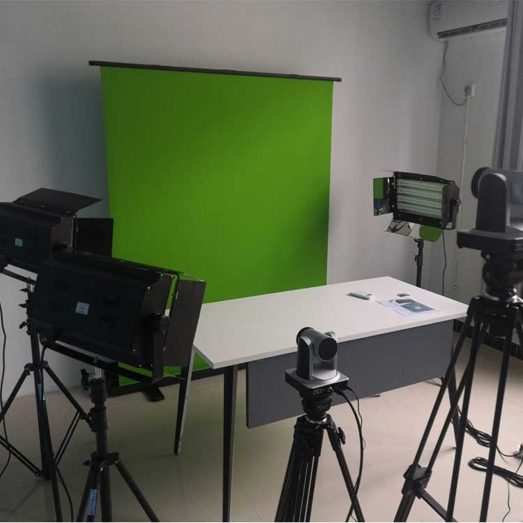 简易虚拟直播间小学校园电视台整体搭建