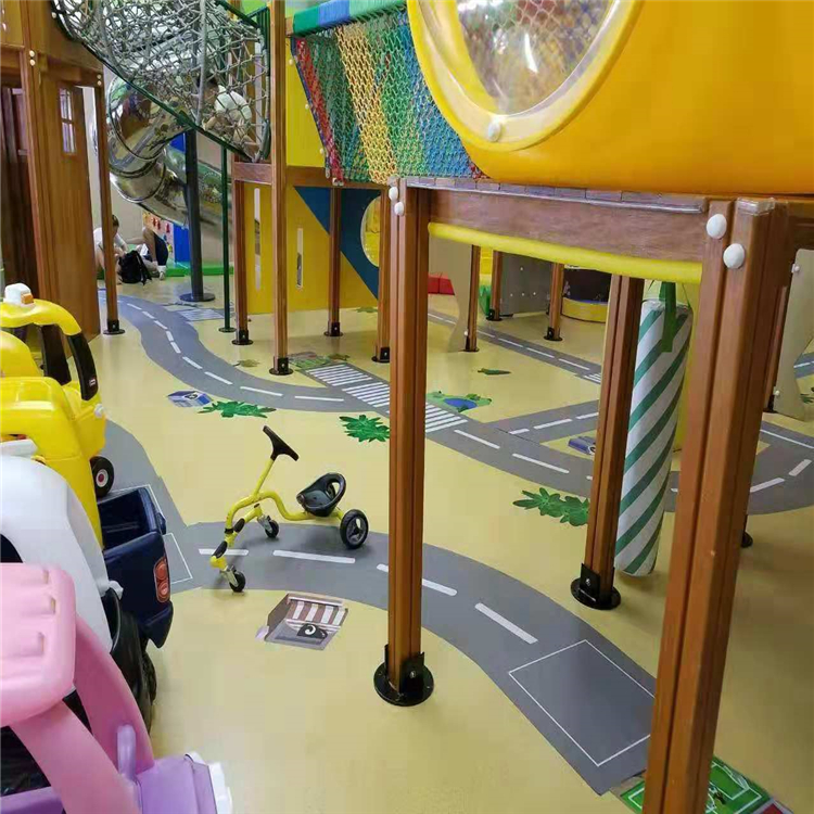 幼儿园橡胶地板 橡胶地板施工厂家泊奈森
