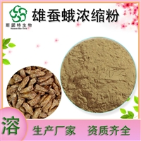 雄蚕蛾浓缩粉   雄蚕蛾提取物10：1 水溶 资质齐全  斯诺特