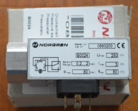 供应NORGREN诺冠0821097压力开关