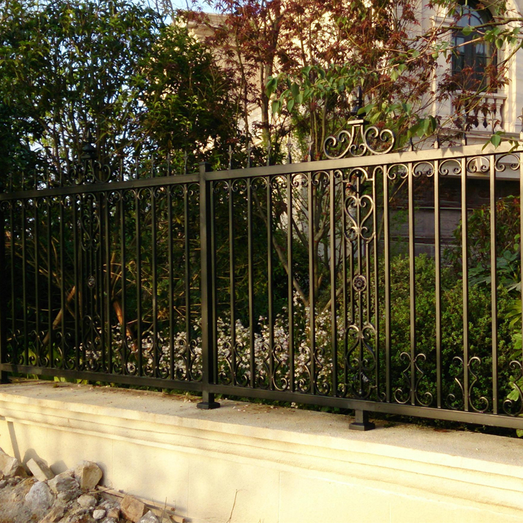 创意小区铁艺护栏庭院栏杆防腐铁护栏热镀锌围墙护栏