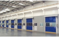 防尘防潮保温隔音快速卷帘门_无尘车间透明快速卷闸门_防尘堆积卷帘门