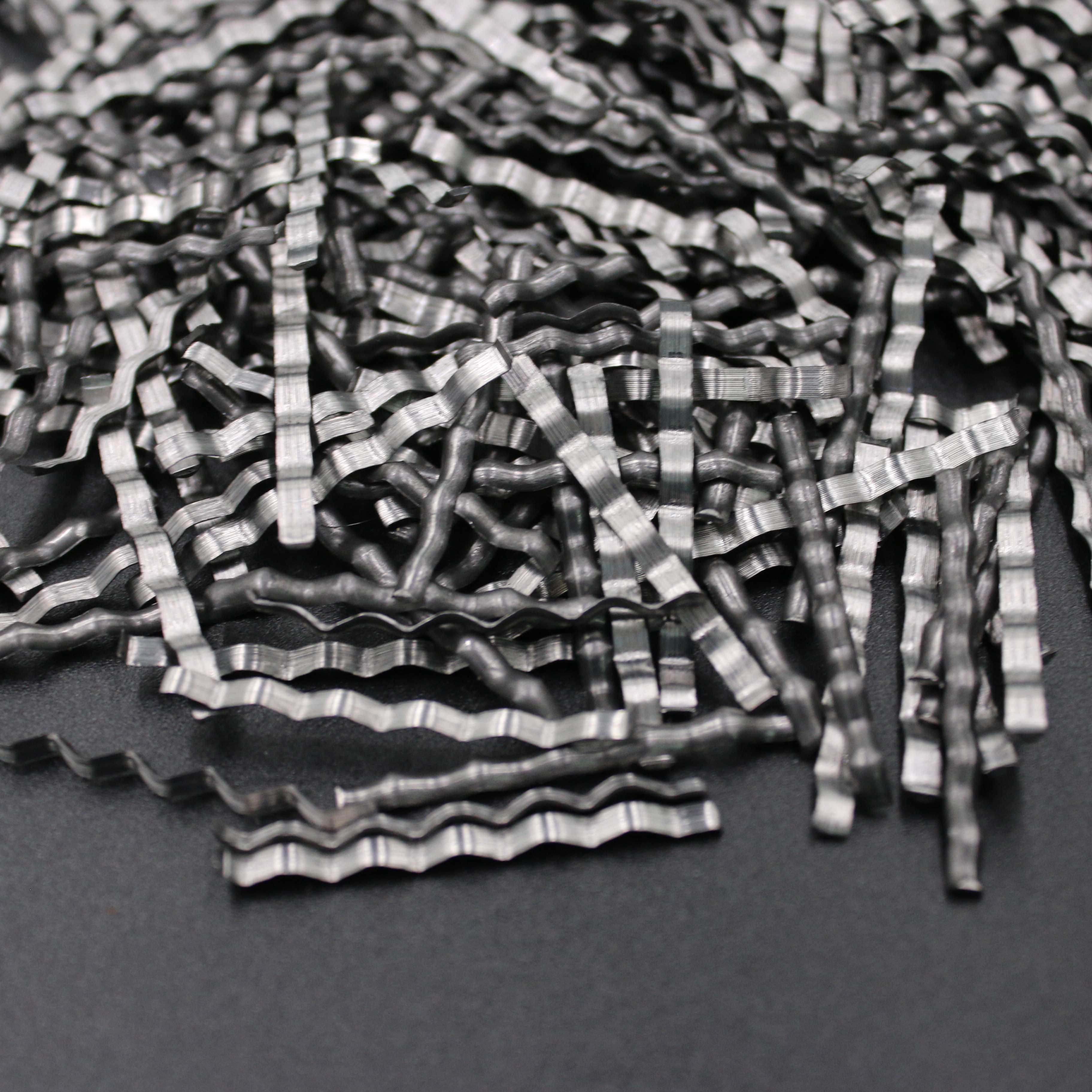 钢纤维镀铜微丝钢纤维 端钩成排单丝钢纤维 路面桥面抗裂用混凝土纤维