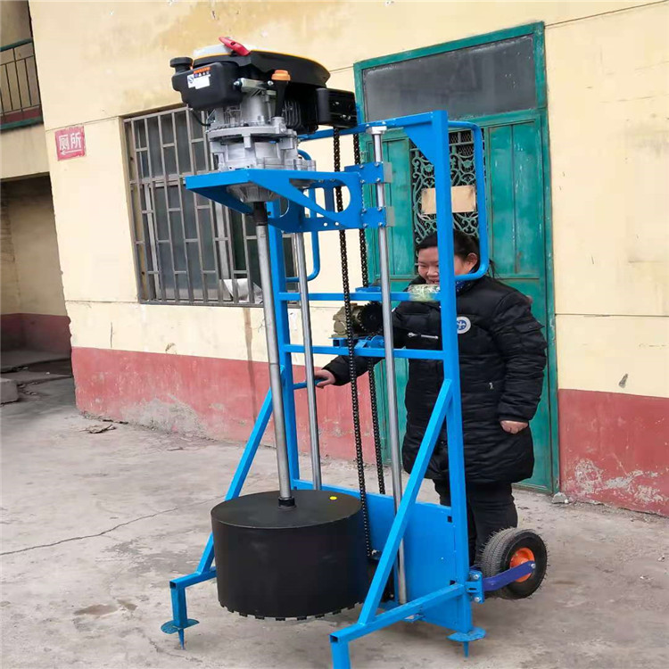 电杆钻孔机岩石打洞工具柴油版钻岩石洞便利好用
