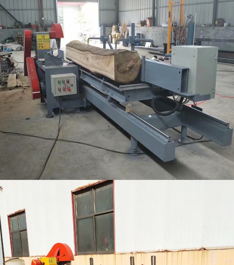 50公分圆木推台锯 木工圆木开板锯 圆盘锯