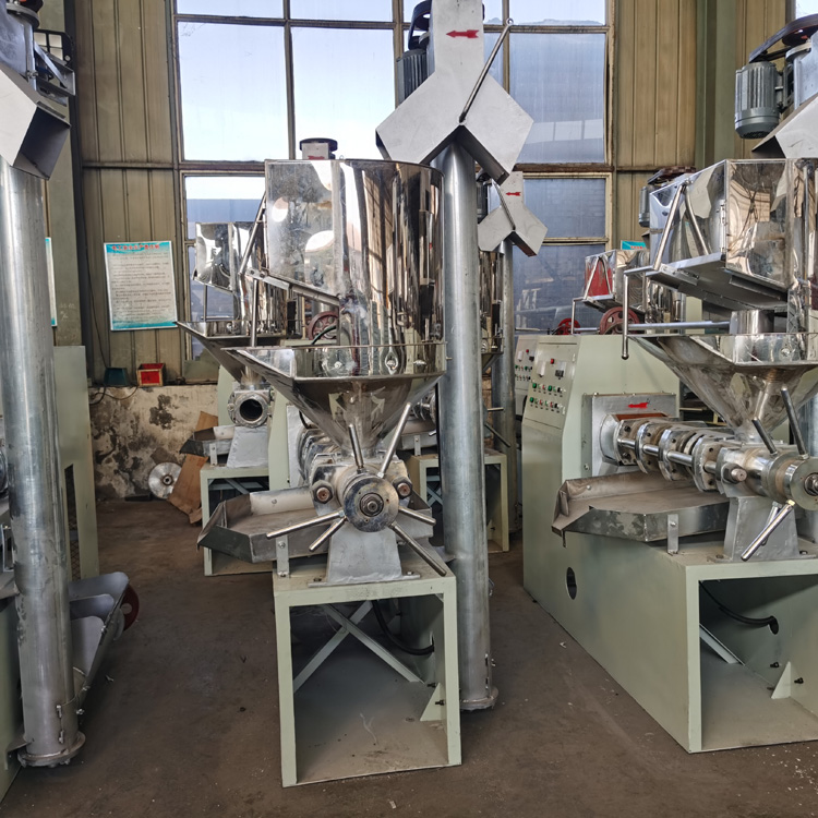 220v小型全自动芝麻榨油机 明茂螺旋式葵花籽炸油机 多功能热炸压油