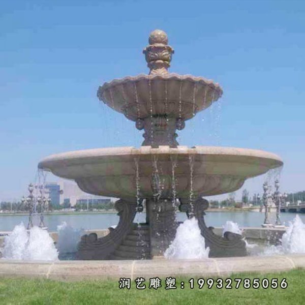 大理石大型喷泉景观