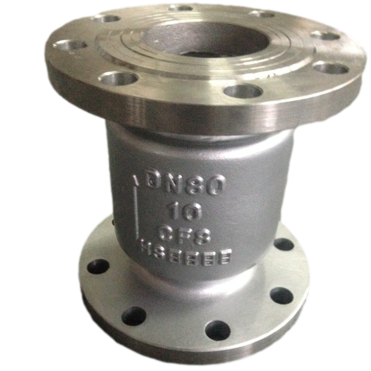 供应立式法兰止回阀h42w10p不锈钢立式止回阀法兰连接逆止阀