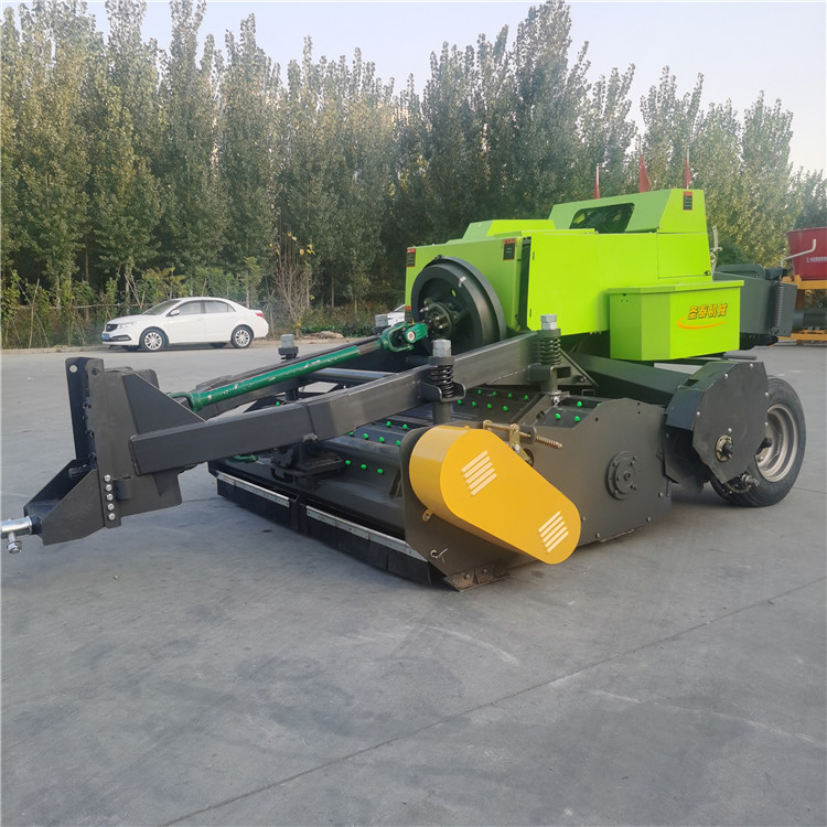 新圣泰捡拾打捆机22米牵引式捡拾秸秆打捆机自动化方捆机视频