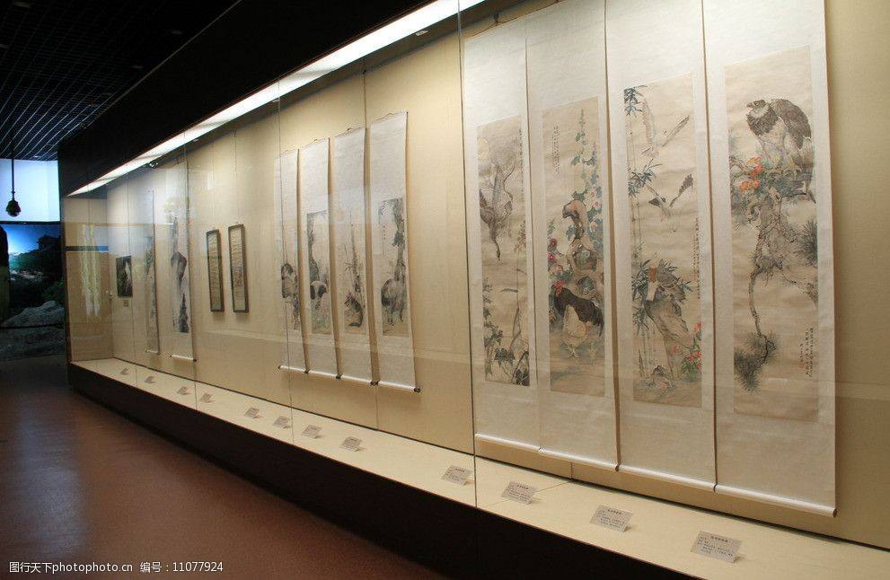 博物馆大型书画展示柜 恒温恒湿展柜 沿墙通柜定制