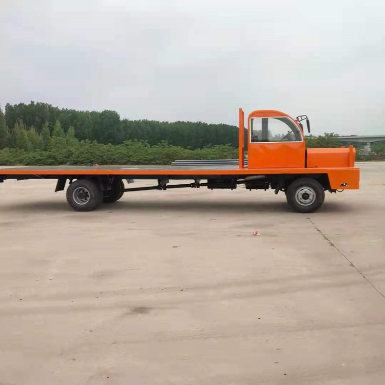 恒泰源四不像平板运输车10吨拉钢筋平板车工地拉钢筋液压自卸两边侧翻