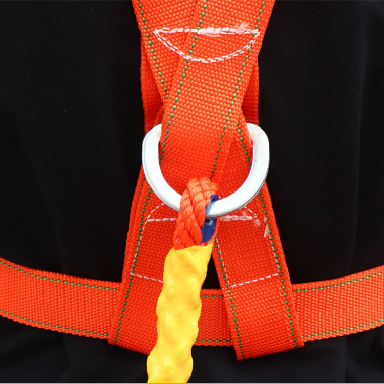 户外高空作业安全带 全身式悬挂绳 涤纶反光半身式防护带