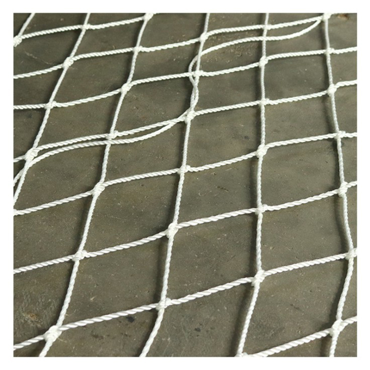 建筑安全防护网白色安全平网尼龙涤纶围网防坠网白网定制