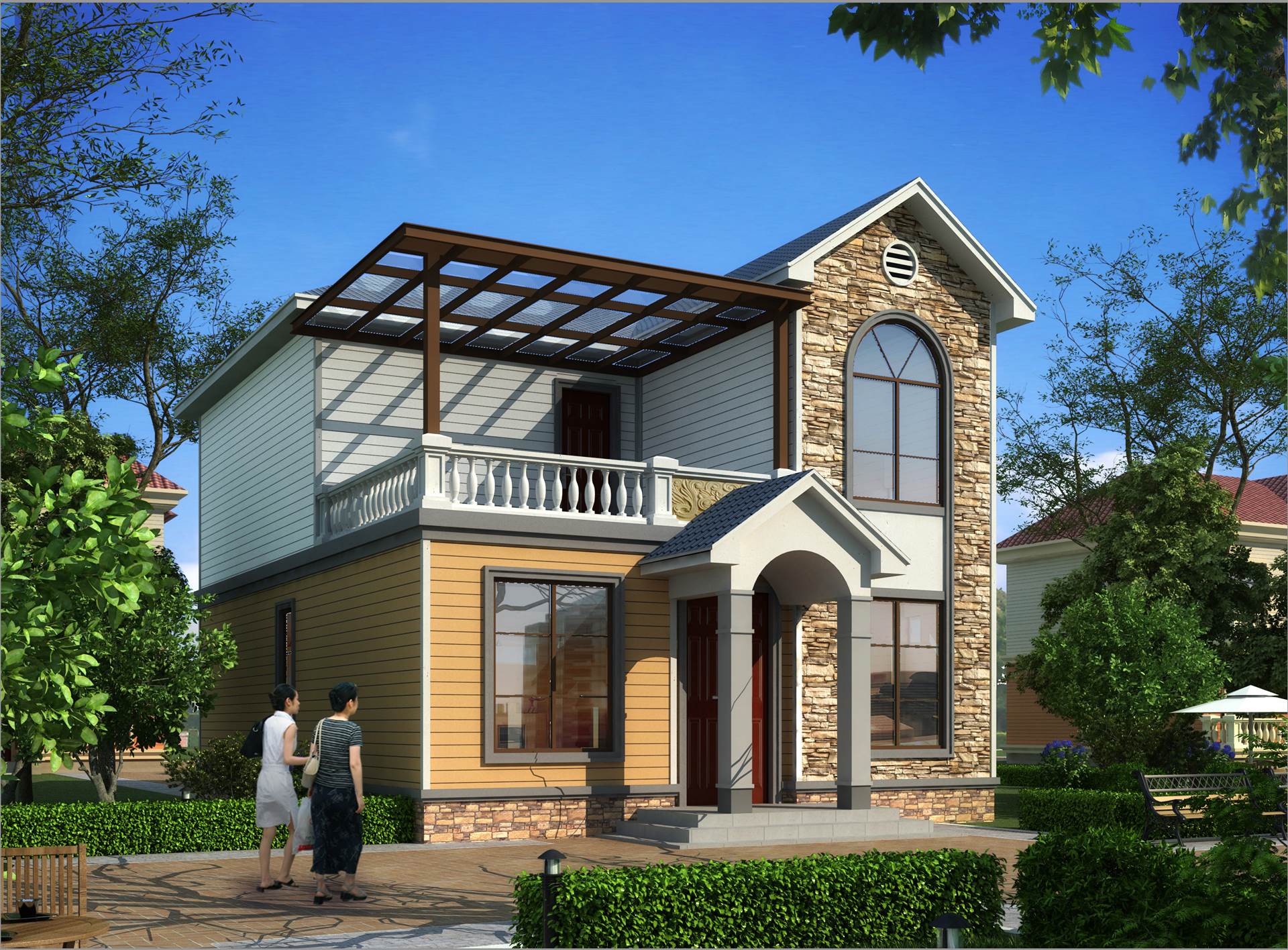 农村轻钢别墅河南建房钢结构