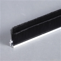 厂家定做h型铝合金条刷 工业防尘毛刷机床毛刷条门底门窗密封毛刷