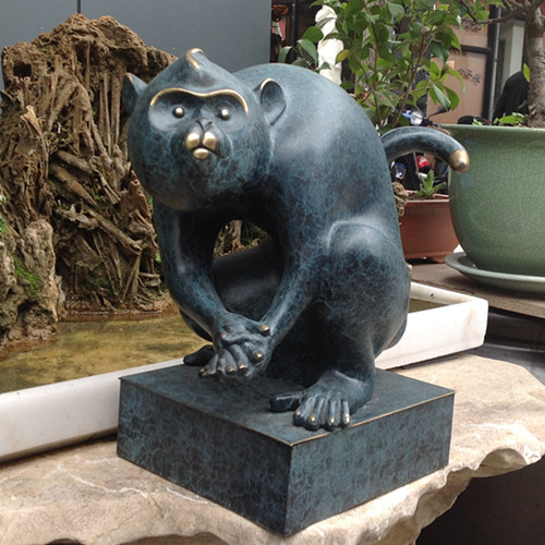 生肖猴动物铜雕