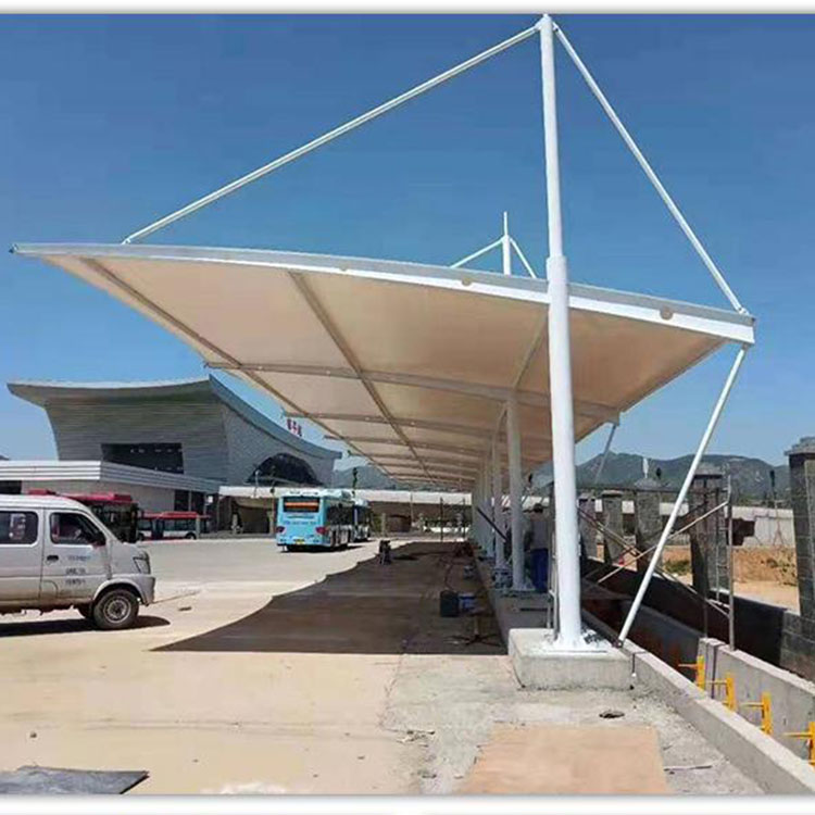 厂家定做南通膜结构车棚 膜结构汽车篷 电瓶车蓬 汽车雨棚遮阳棚