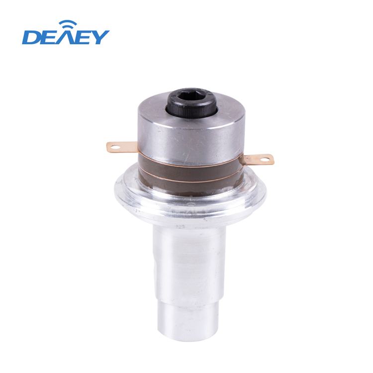 大威超声波焊接换能器28k口罩点焊换能器振子