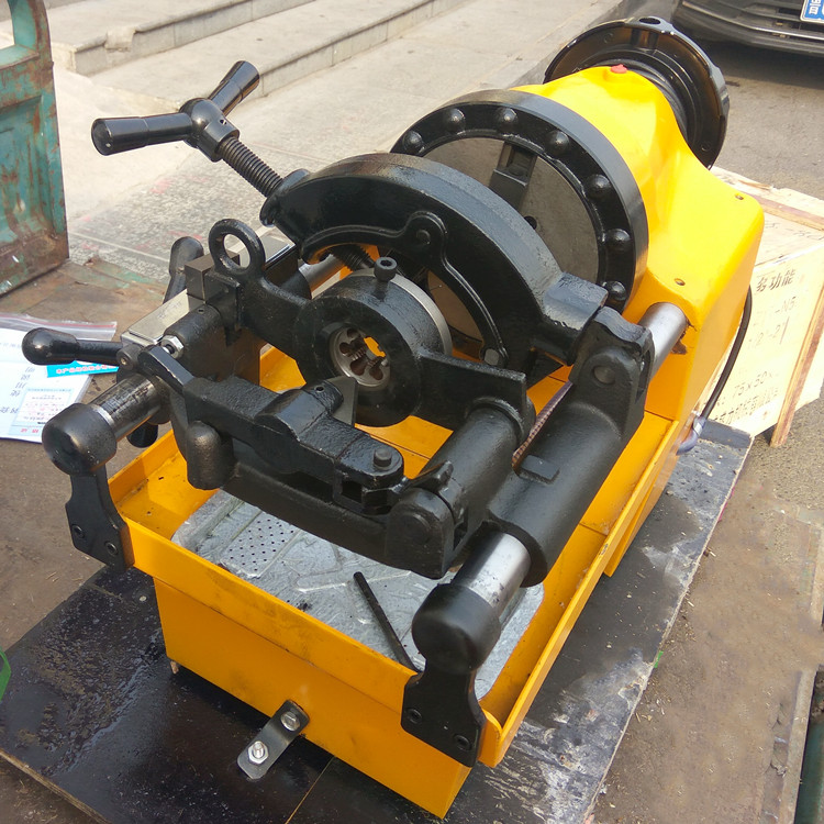 简易圆钢套丝机多功能绞丝机水管圆形钢筋双用套牙机