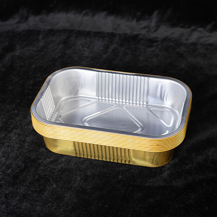 鼎钰厂家生产加厚铝箔餐盒铝箔盒方盒火锅外卖盒可加热
