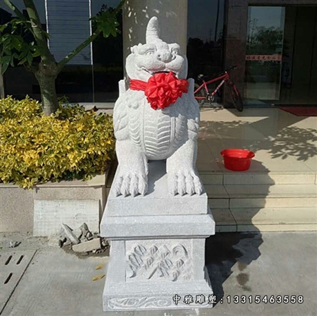 廠家推薦上海石雕門口獨(dú)角獸雕塑2022報(bào)價(jià) 制作圖