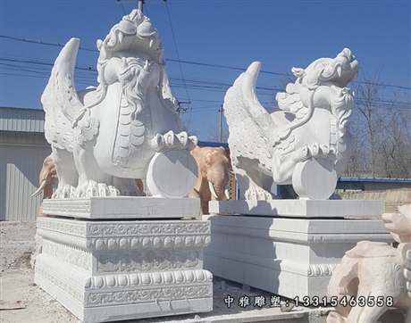 廠家推薦天津公園石雕獨角獸24小時市場價格大圖