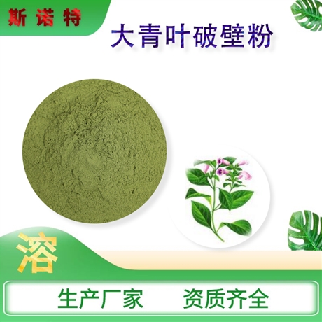 大青叶提取物 5%黄酮 植物提取 溶解性好 斯诺特生物