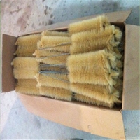  供应铜丝刷辊，铜丝辊刷，钢管铜丝刷