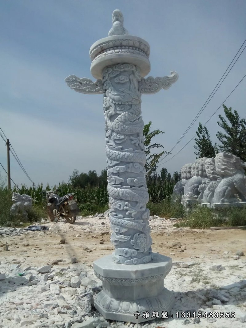 龙柱石雕雕塑