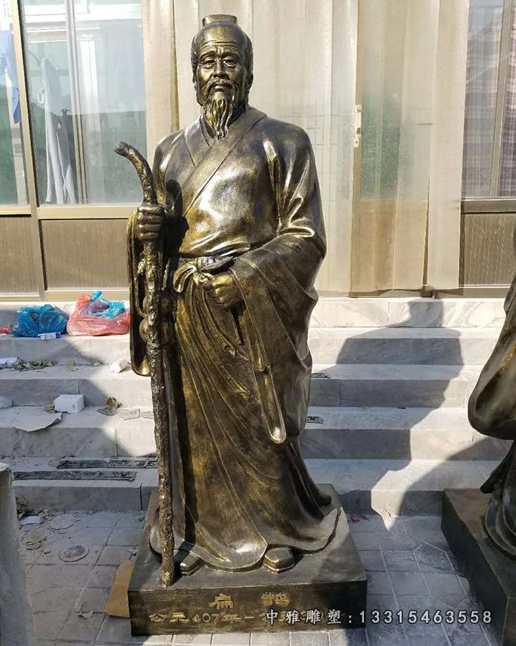 古代人物扁鹊铜雕