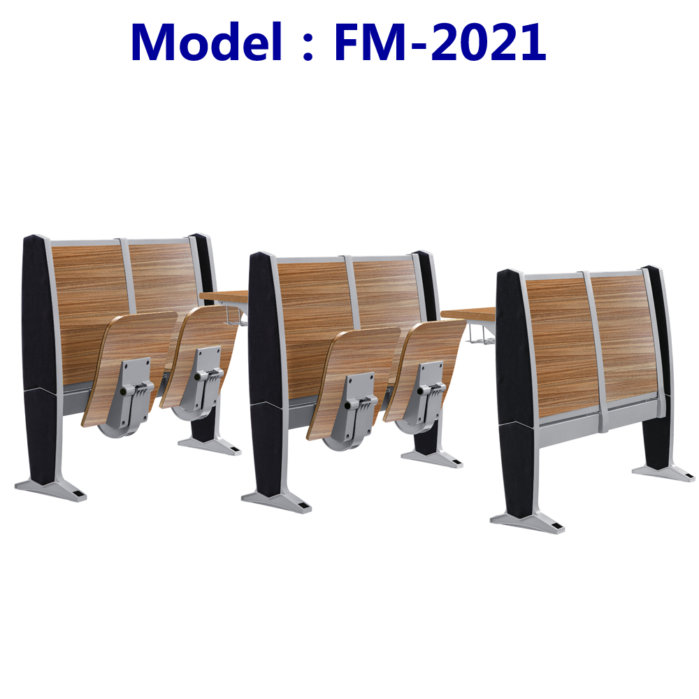 学校阶梯教室排椅铝合金fm2029活动脚可移动多媒体教室桌