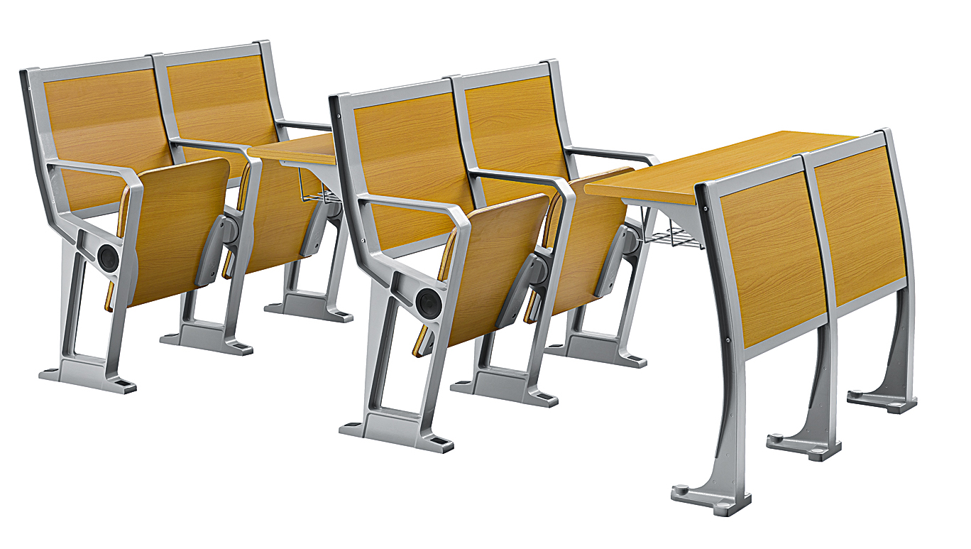 学校阶梯教室排椅铝合金fm313坐背软包多媒体排椅
