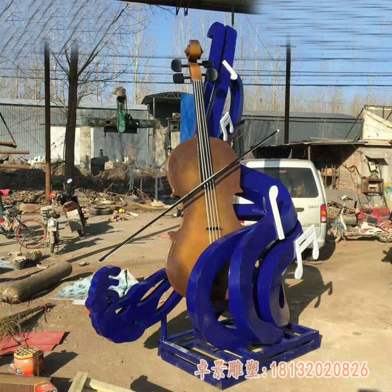 不锈钢乐器雕塑