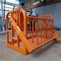 多功能高空作業吊車吊籃 液壓旋轉自調平吊籠  塔吊作業頂框