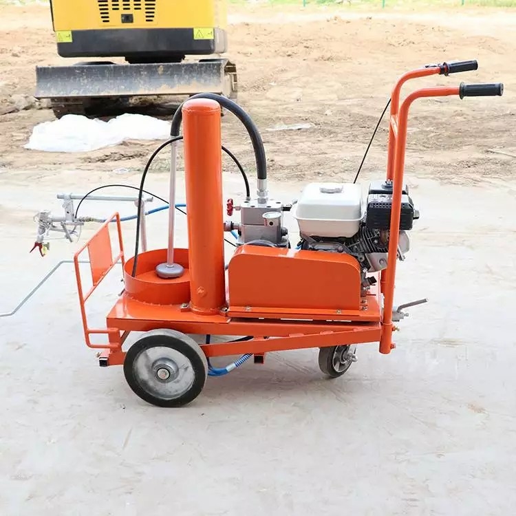 高压无气常温标线划线机 小型道路冷喷划线小车 手推冷漆划线机