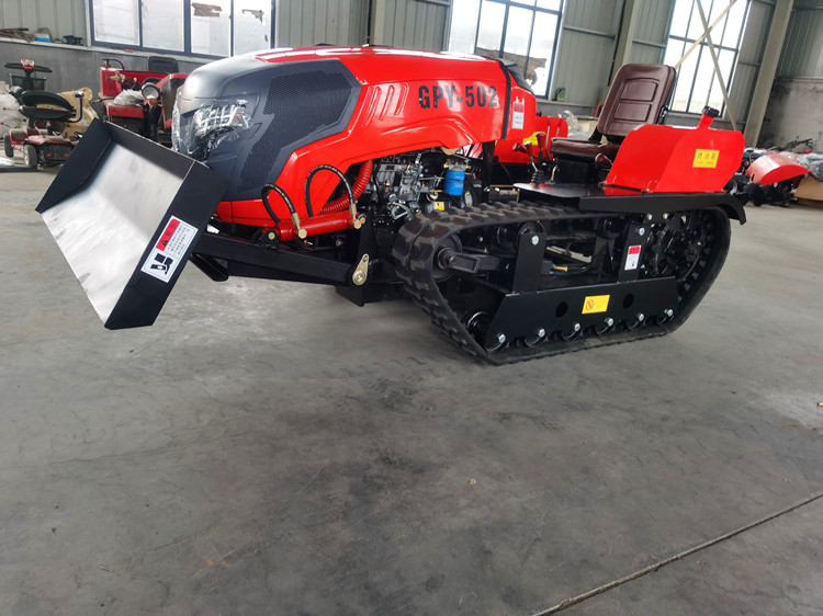 农夫方向盘履带拖拉机全地形开荒碎草还田机