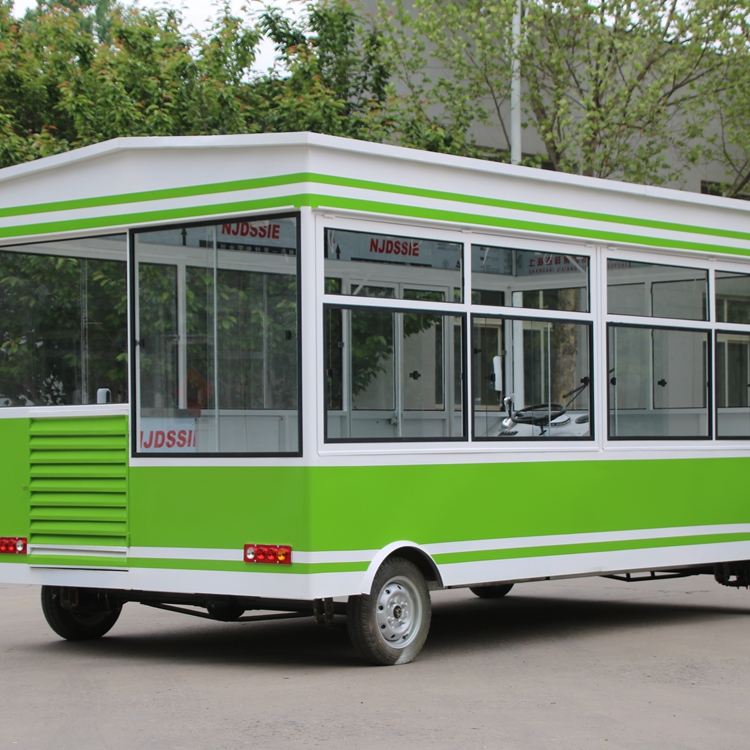 厂家定制电动四轮餐车 炒菜小吃车 面食小吃车 美食餐车价格