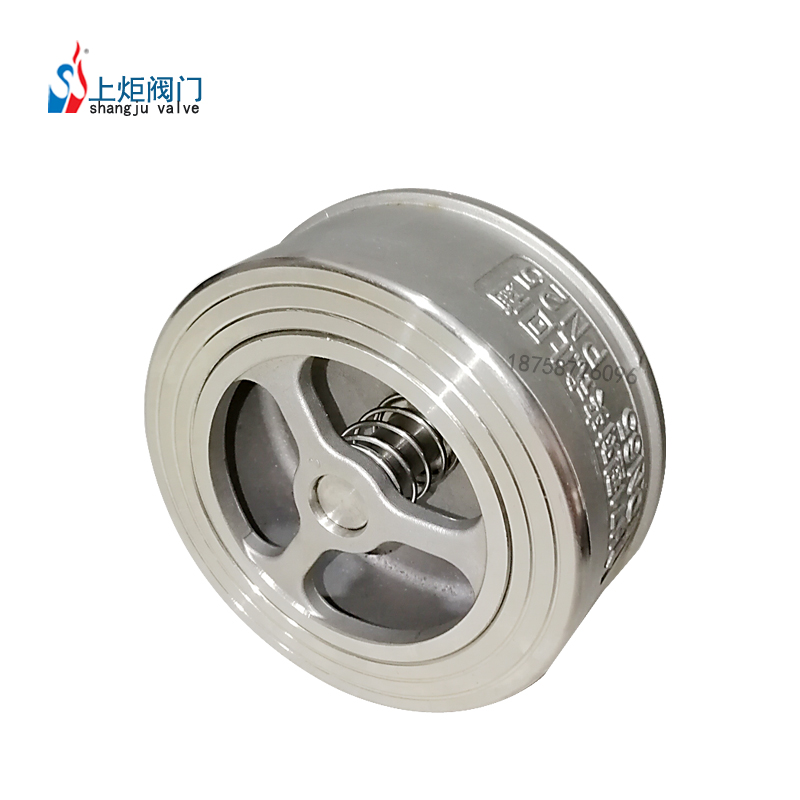 厂家h71x对夹升降式止回阀锅炉不锈钢对夹止回阀软密封单向阀