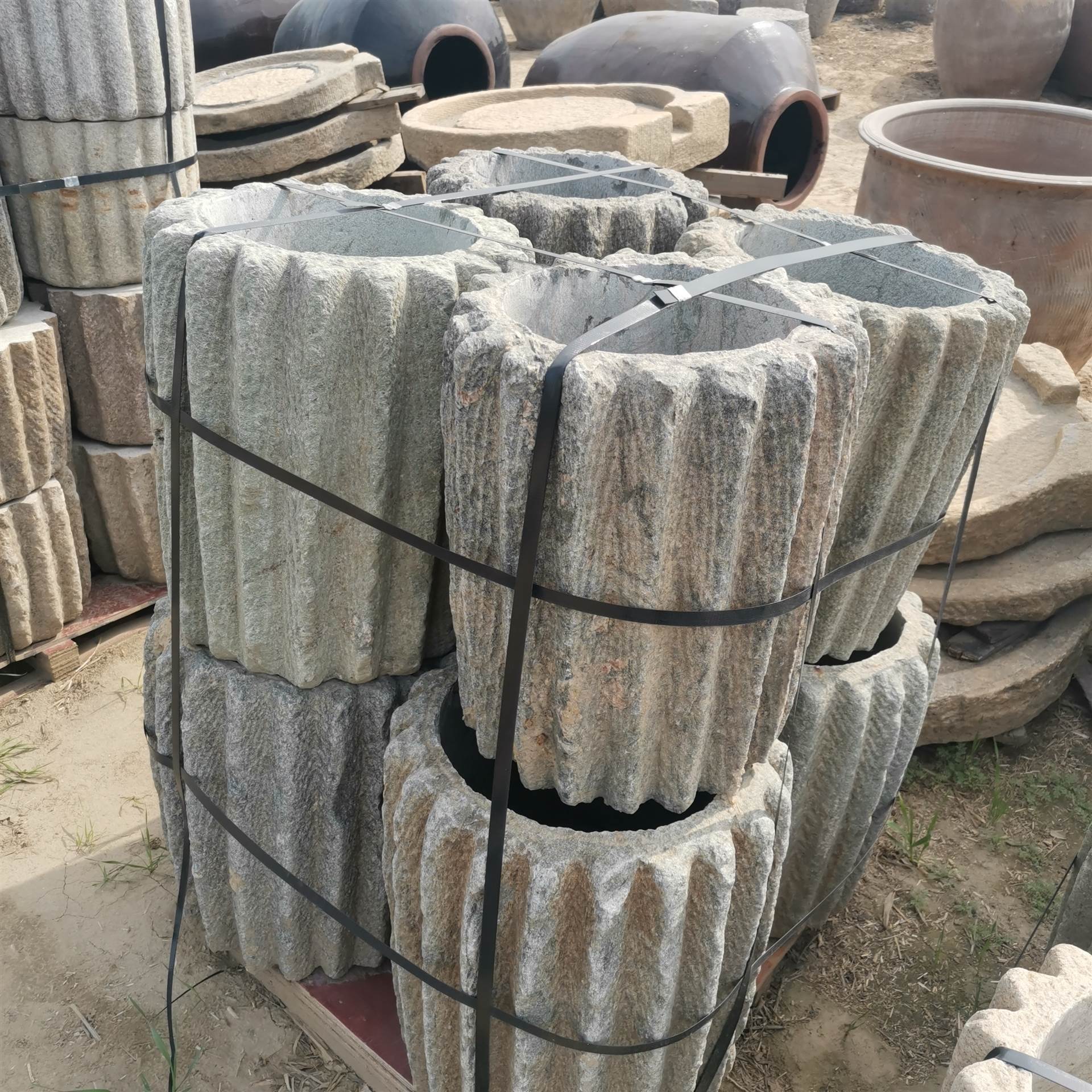 农村老石磙 景区布景旧青石磙 刻字石磙批发 启杰民俗 电话报价