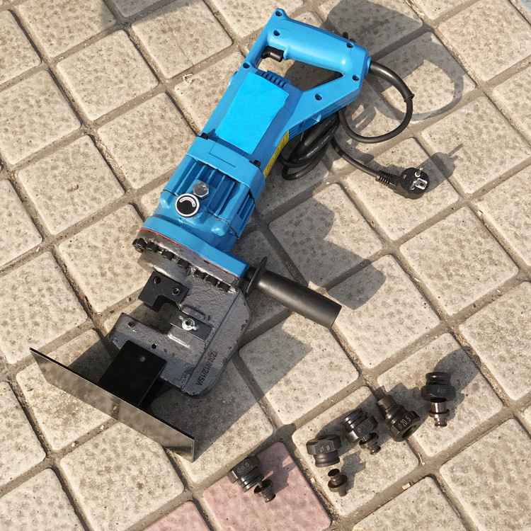 纽威达牌手持式电动液压冲孔机便携式冲孔机mhp20铝排铁板冲孔机