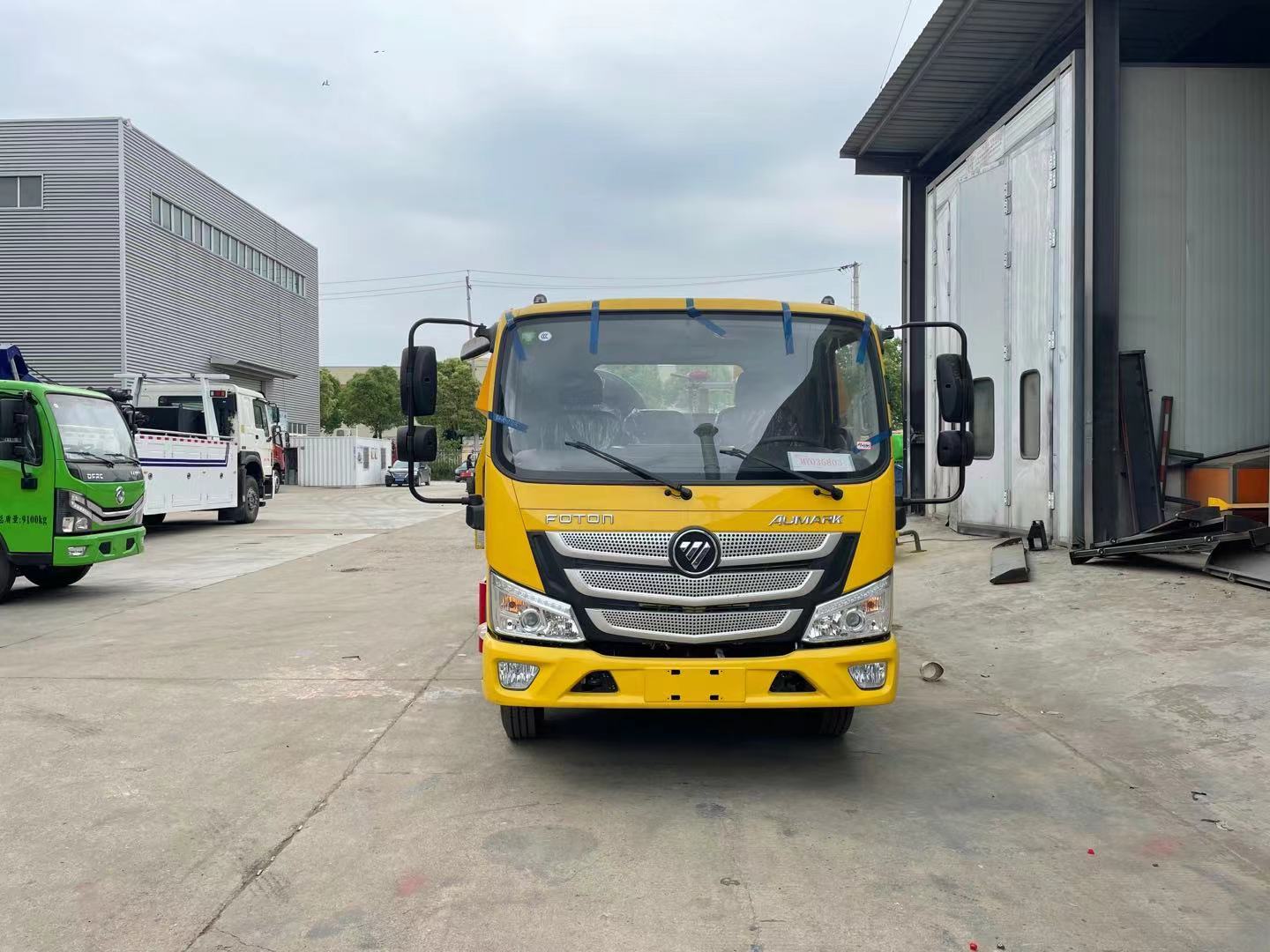 可上京牌的清障车福田欧马可康明斯130马力国六蓝牌