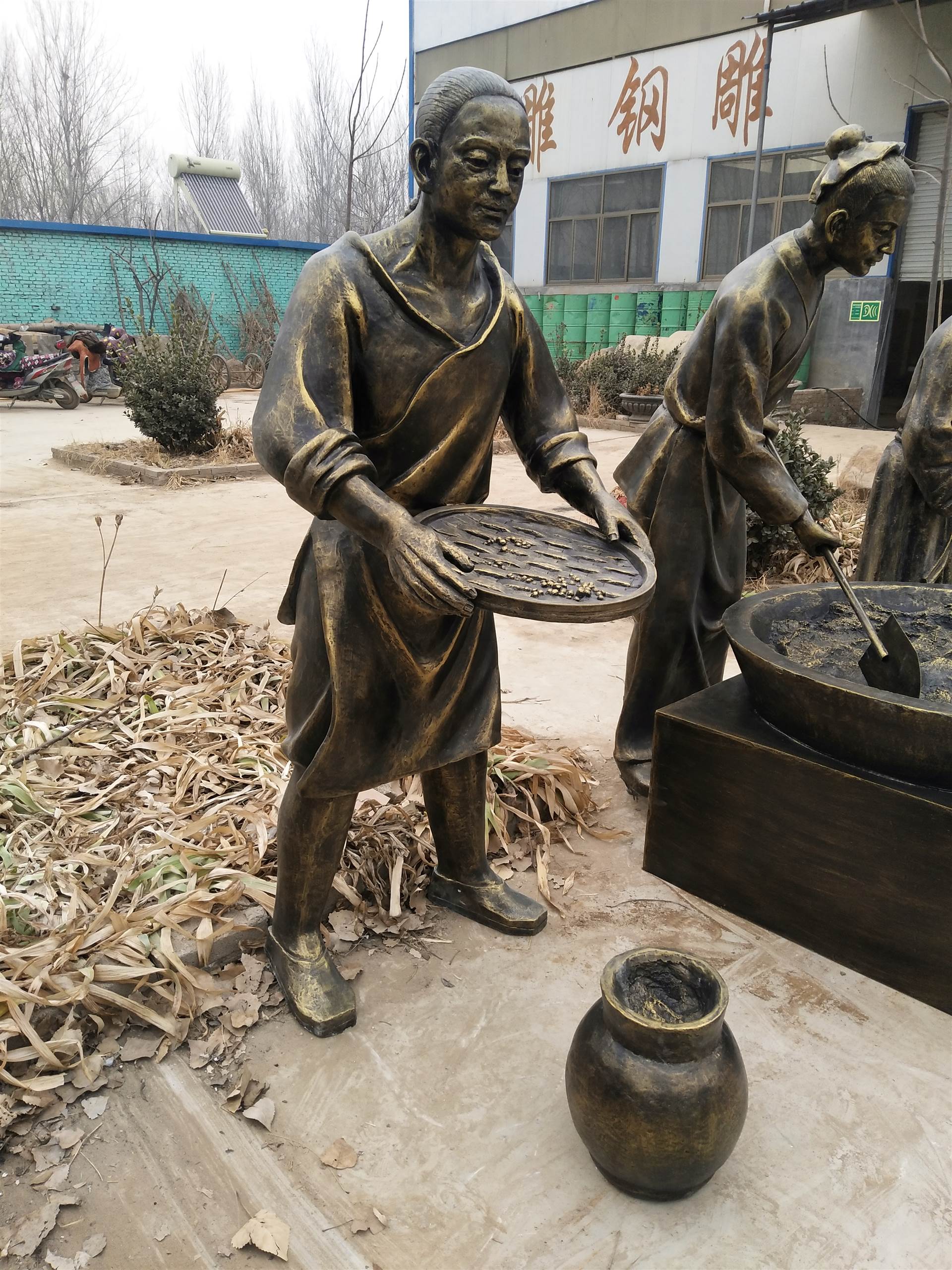 中药景观人物雕塑