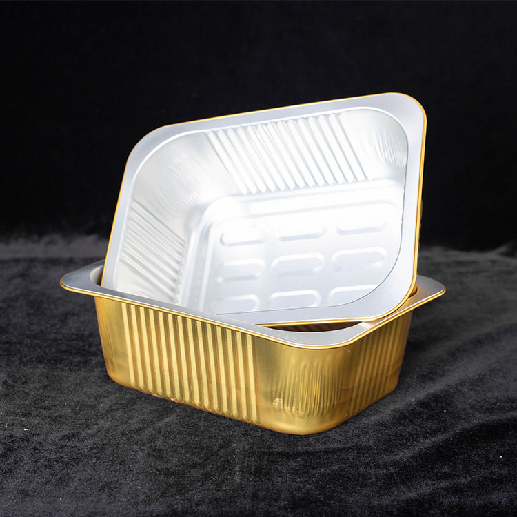 厂家批发铝箔打包盒加厚铝箔餐盒水煮鱼铝箔餐盒鼎钰铝材